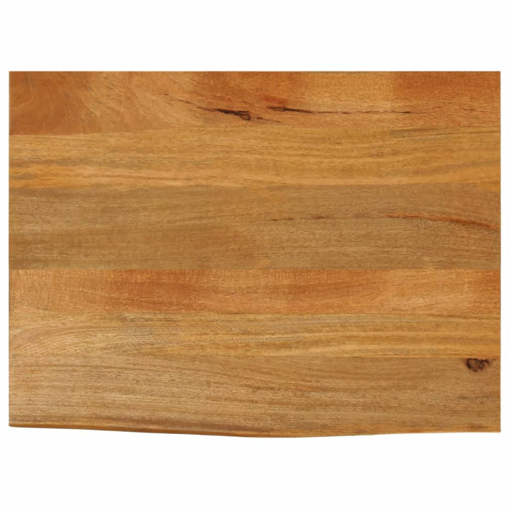 bordplade 80x60x2,5 cm naturlig kant massivt mangotræ