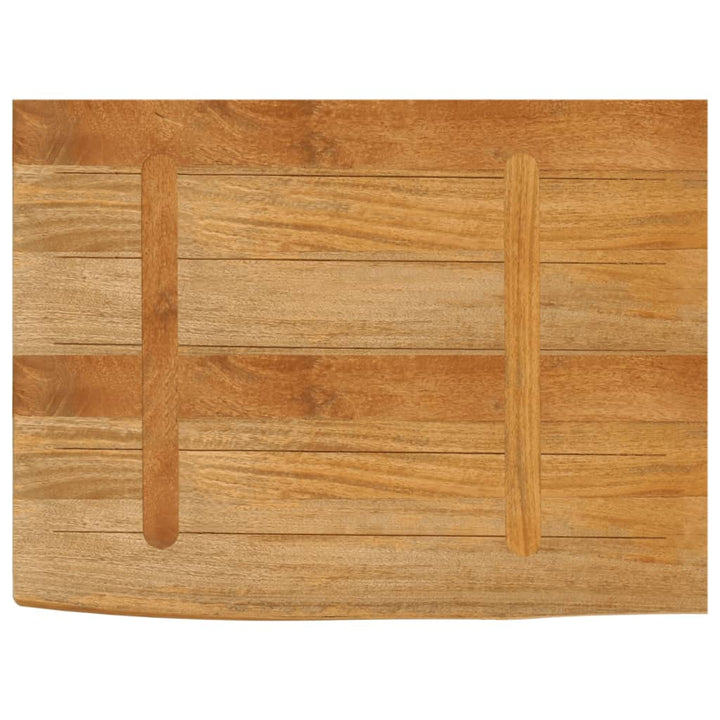 bordplade 80x60x2,5 cm naturlig kant massivt mangotræ