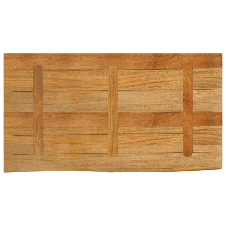 bordplade 100x60x2,5 cm naturlig kant massivt mangotræ