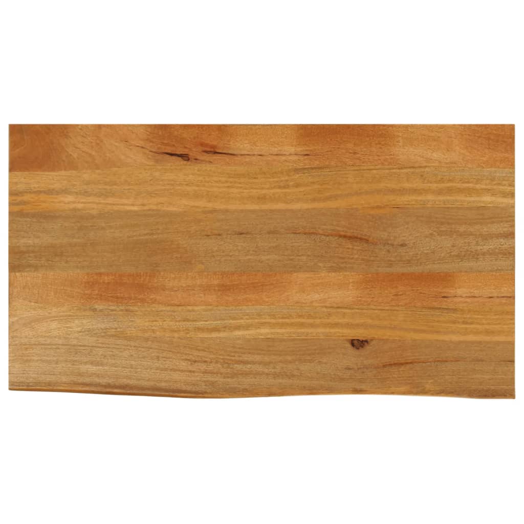bordplade 110x60x2,5 cm naturlig kant massivt mangotræ