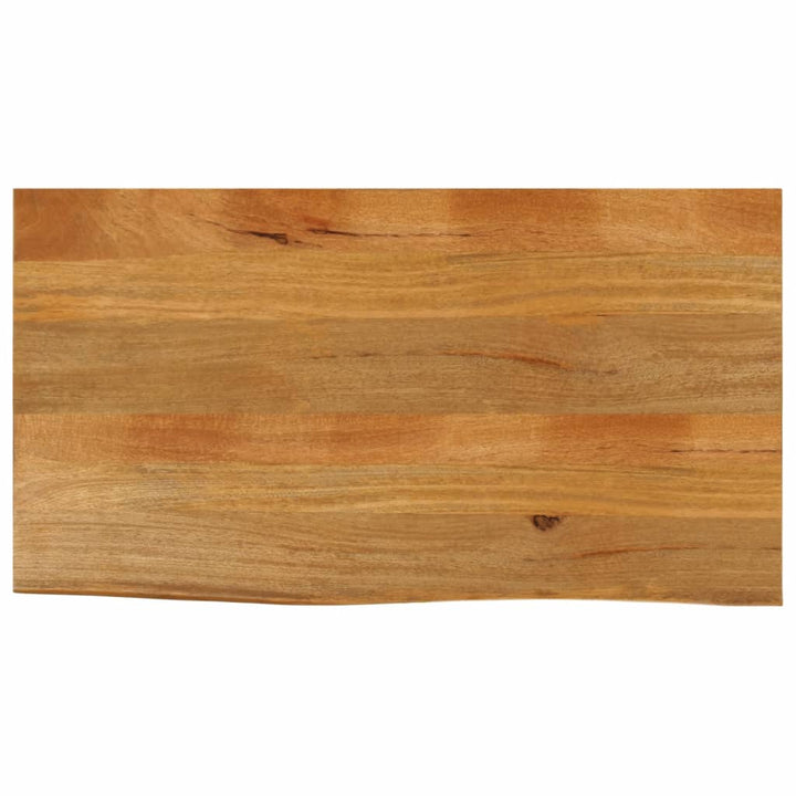 bordplade 120x60x2,5 cm naturlig kant massivt mangotræ