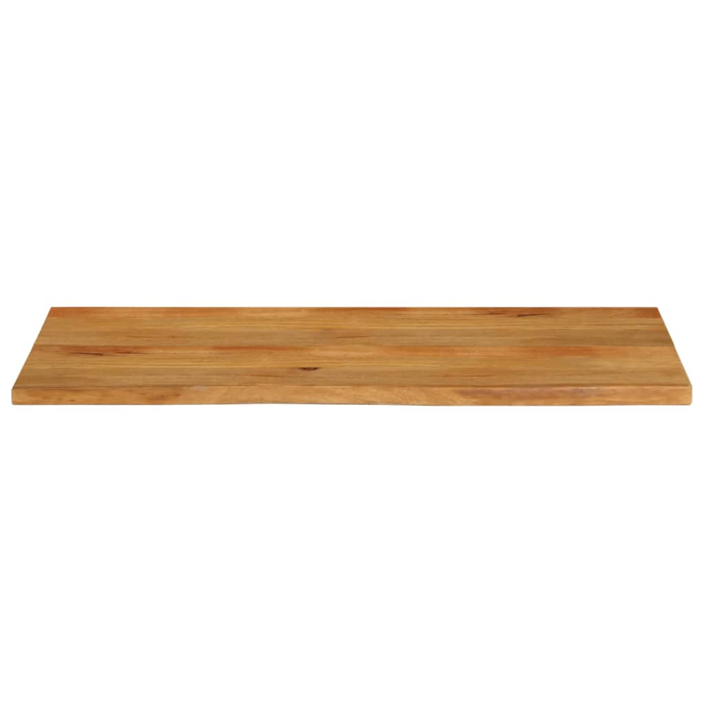 bordplade 140x60x2,5 cm naturlig kant massivt mangotræ