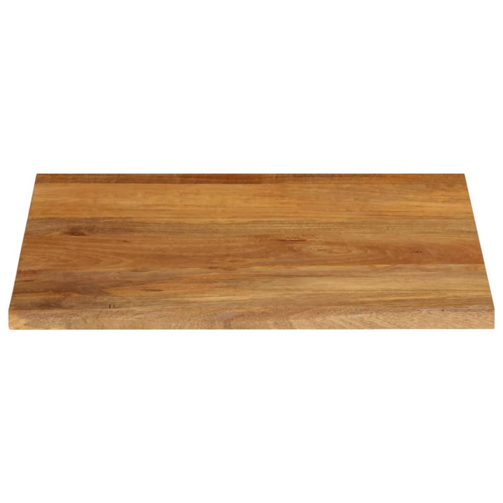 bordplade 80x80x2,5 cm naturlig kant massivt mangotræ