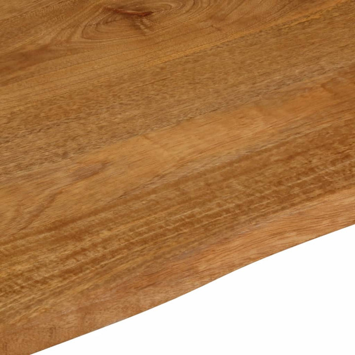 bordplade 80x80x2,5 cm naturlig kant massivt mangotræ