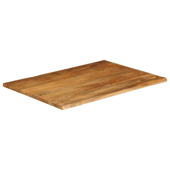 bordplade 90x80x2,5 cm naturlig kant massivt mangotræ