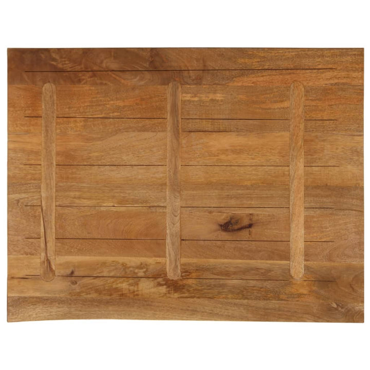 bordplade 100x80x2,5 cm naturlig kant massivt mangotræ