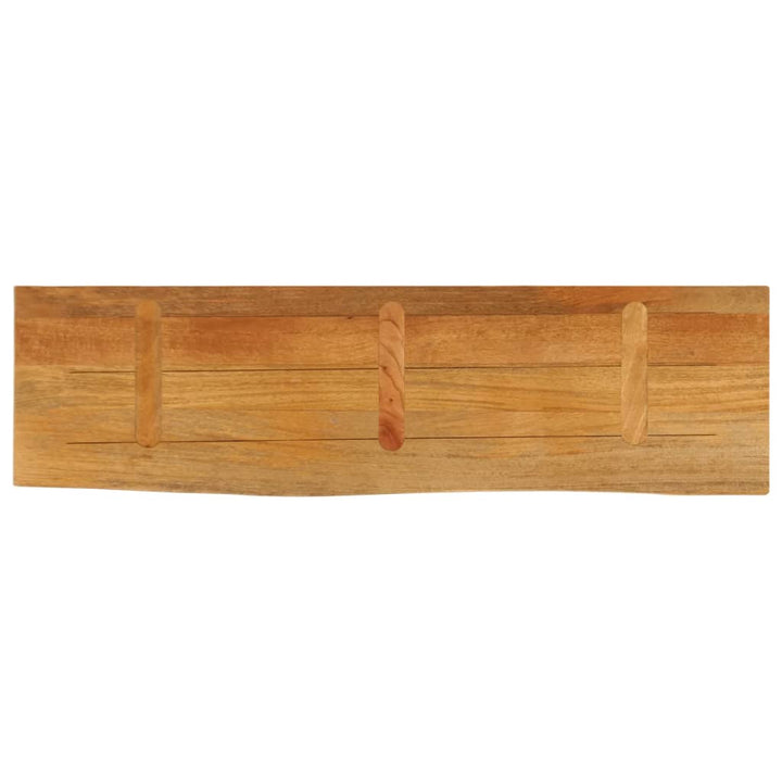 bordplade 100x20x3,8 cm naturlig kant massivt mangotræ