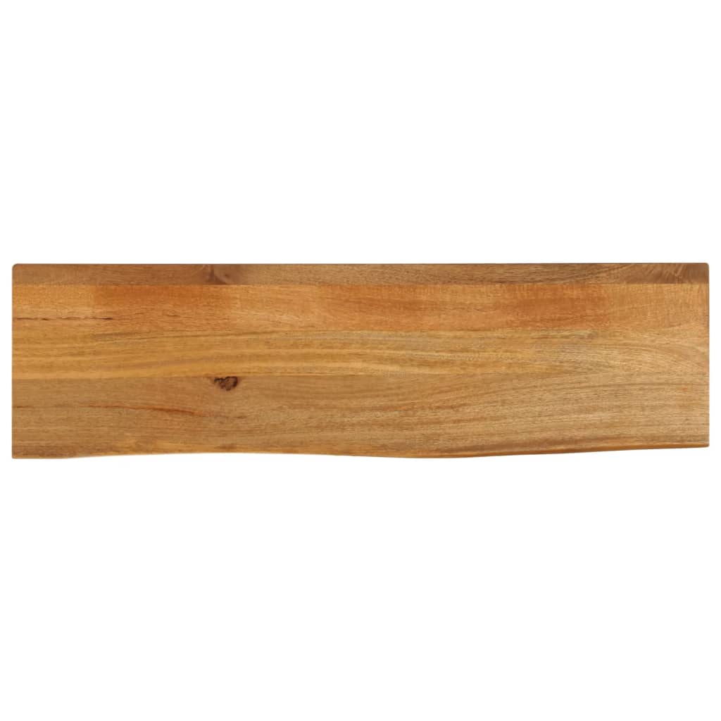 bordplade 110x20x3,8 cm naturlig kant massivt mangotræ