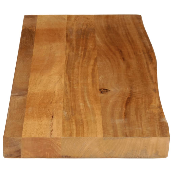 bordplade 110x20x3,8 cm naturlig kant massivt mangotræ
