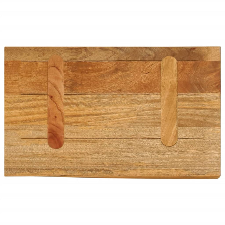 bordplade 50x30x3,8 cm naturlig kant massivt mangotræ