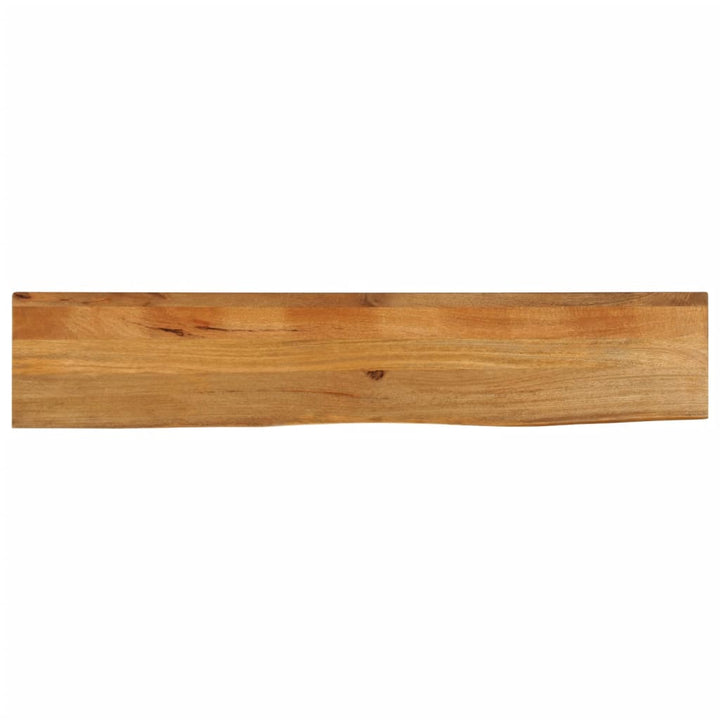 bordplade 140x30x3,8 cm naturlig kant massivt mangotræ