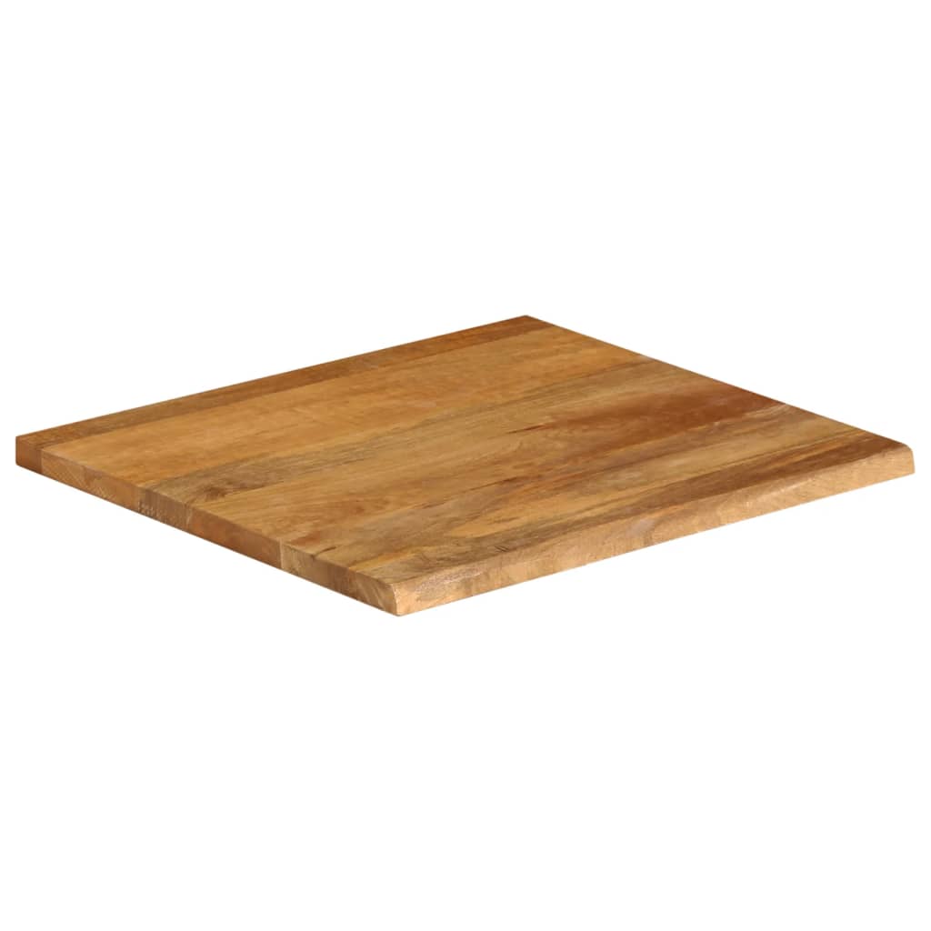 bordplade 40x40x3,8 cm naturlig kant massivt mangotræ