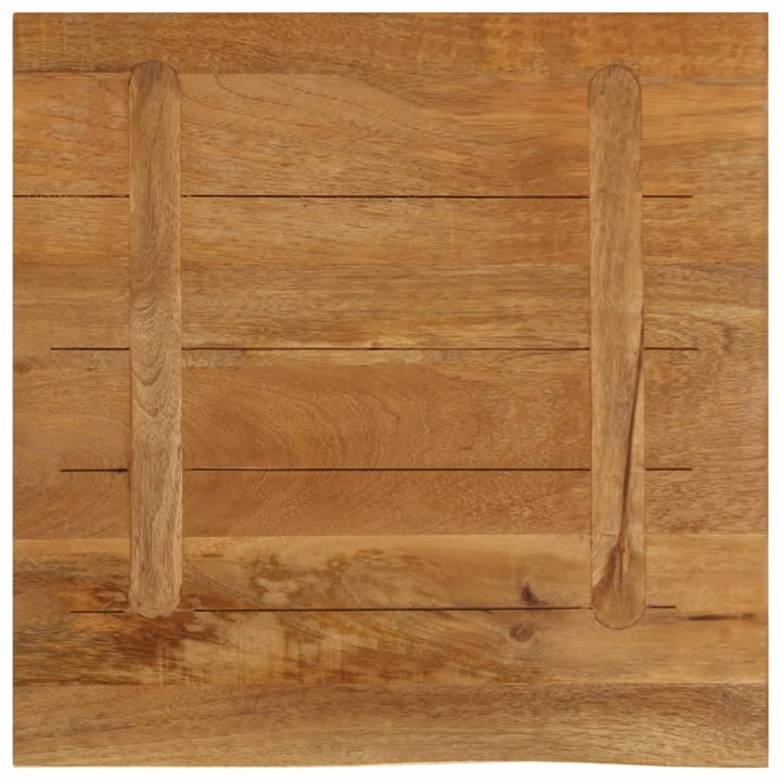 bordplade 40x40x3,8 cm naturlig kant massivt mangotræ