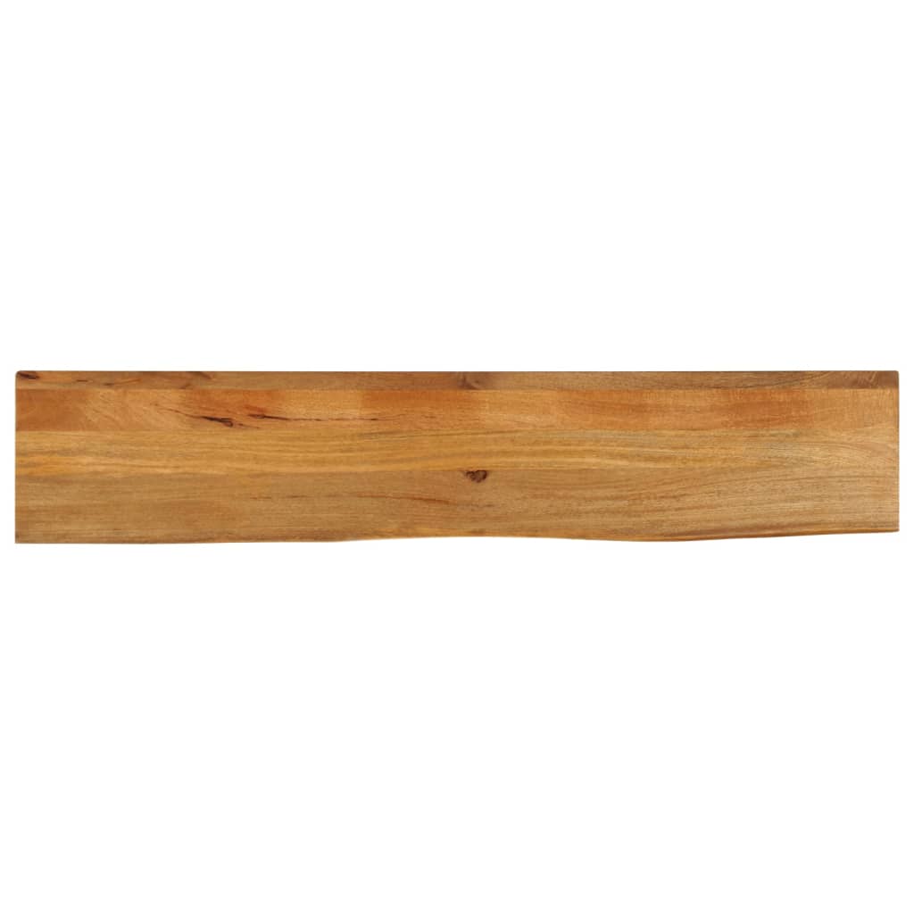 bordplade 180x40x3,8 cm naturlig kant massivt mangotræ