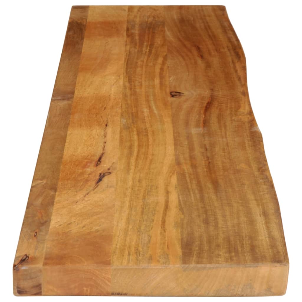 bordplade 180x40x3,8 cm naturlig kant massivt mangotræ
