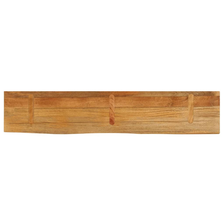 bordplade 180x40x3,8 cm naturlig kant massivt mangotræ