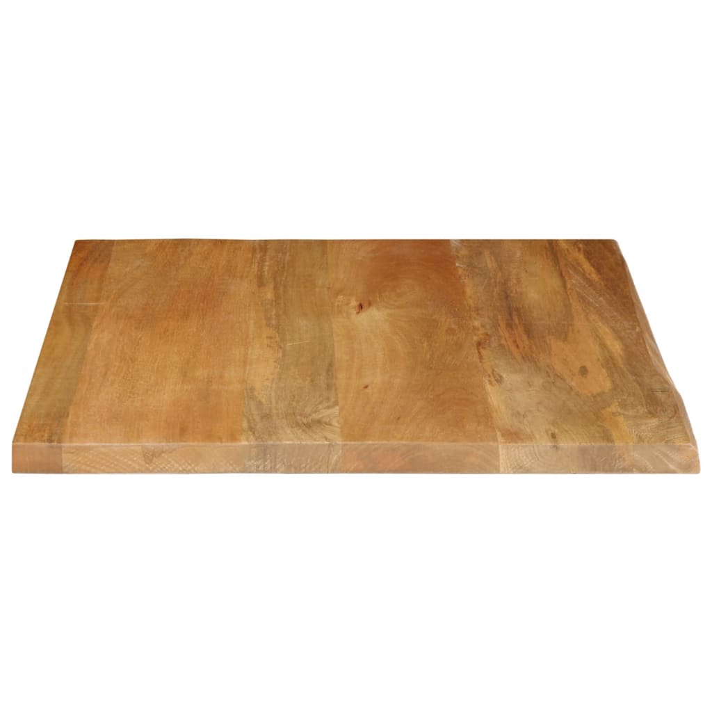 bordplade 60x60x3,8 cm naturlig kant massivt mangotræ