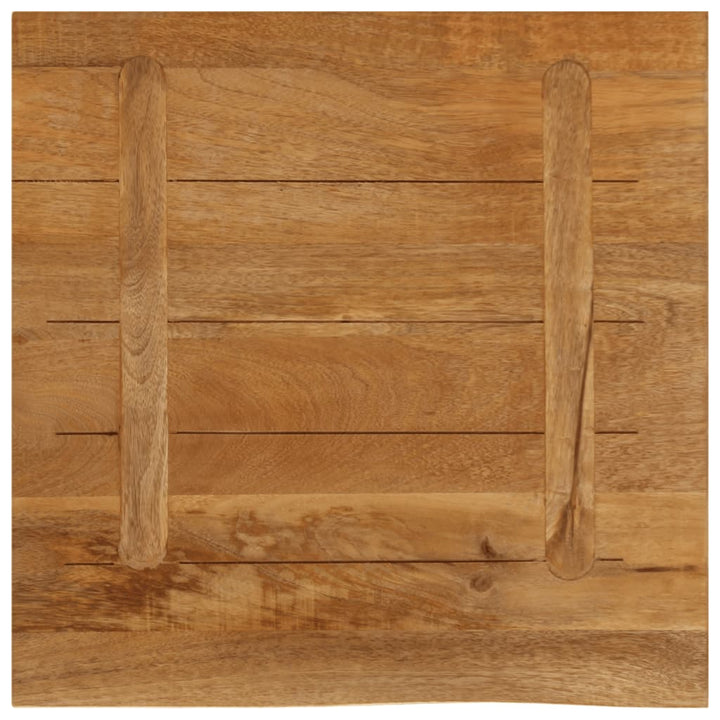 bordplade 60x60x3,8 cm naturlig kant massivt mangotræ