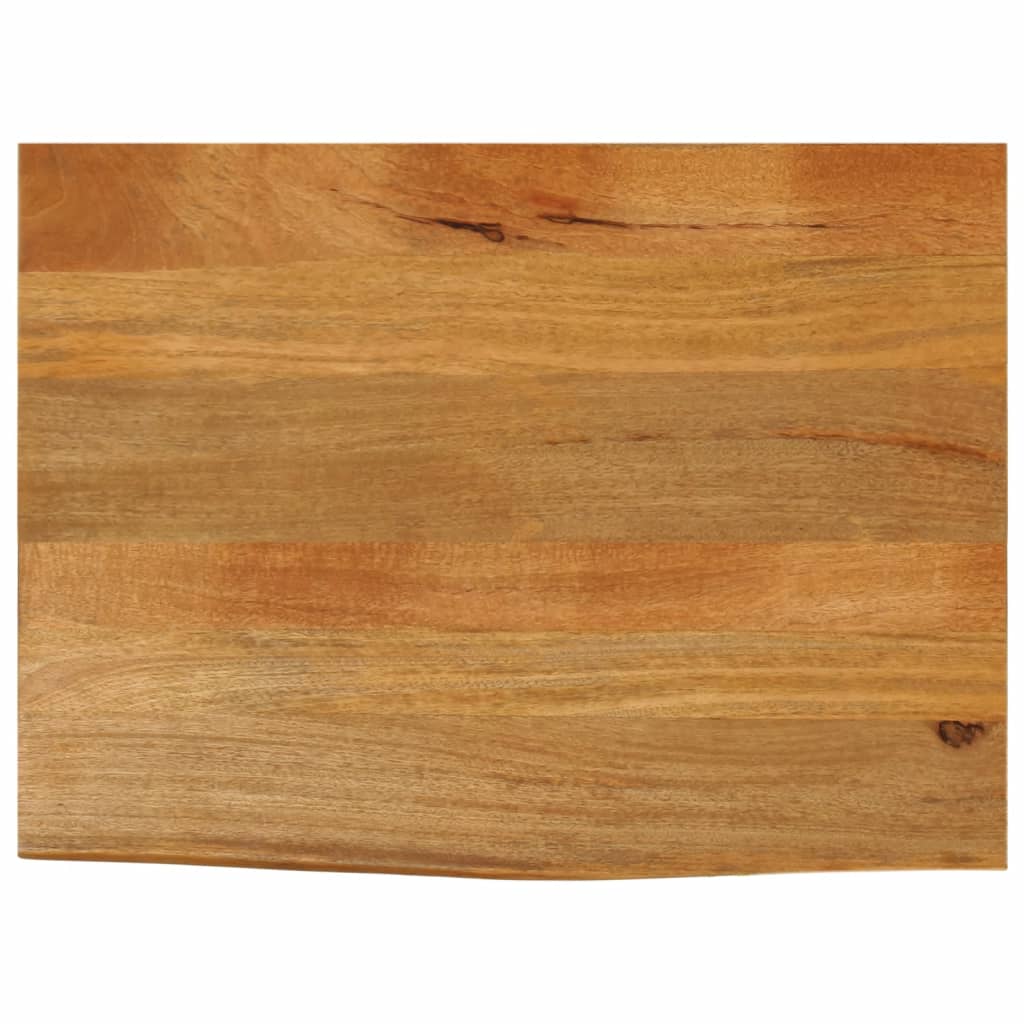 bordplade 70x60x3,8 cm naturlig kant massivt mangotræ