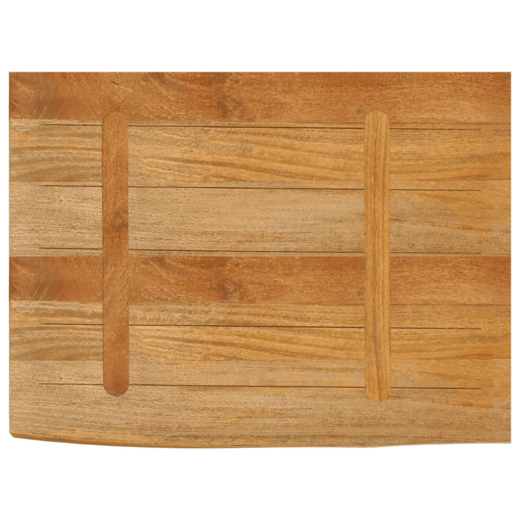 bordplade 70x60x3,8 cm naturlig kant massivt mangotræ