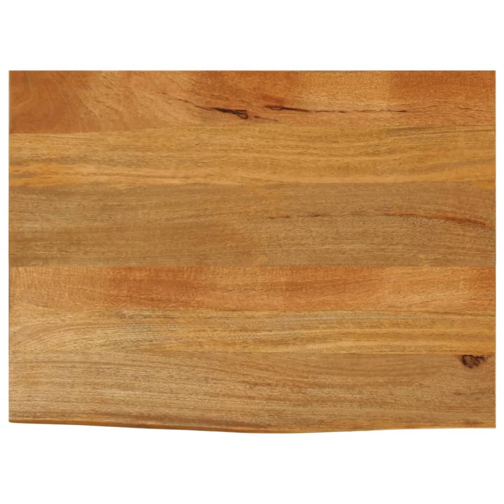 bordplade 80x60x3,8 cm naturlig kant massivt mangotræ