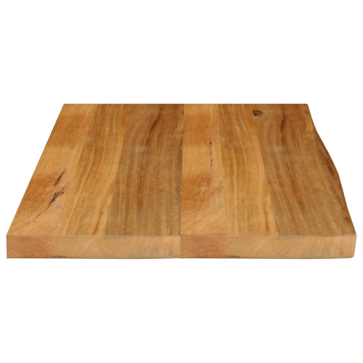 bordplade 90x60x3,8 cm naturlig kant massivt mangotræ