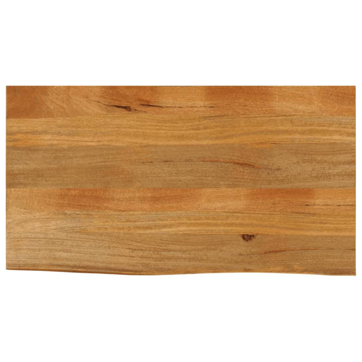 bordplade 110x60x3,8 cm naturlig kant massivt mangotræ