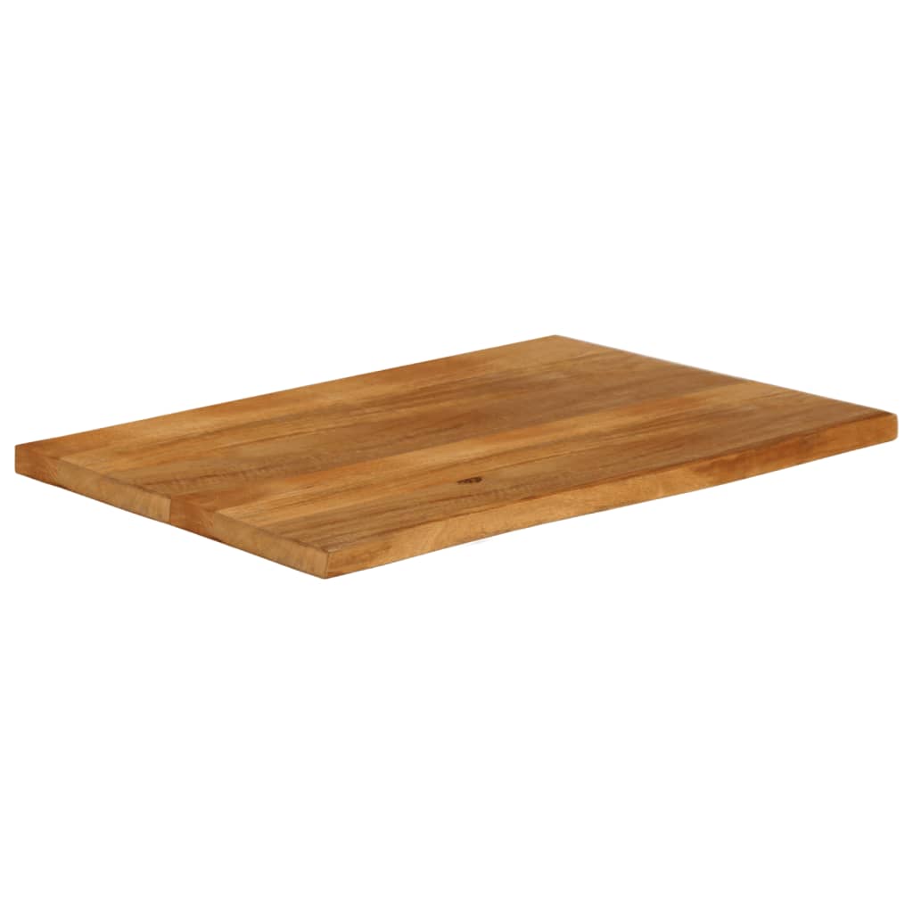 bordplade 110x60x3,8 cm naturlig kant massivt mangotræ