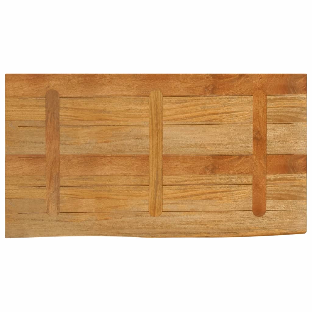 bordplade 110x60x3,8 cm naturlig kant massivt mangotræ