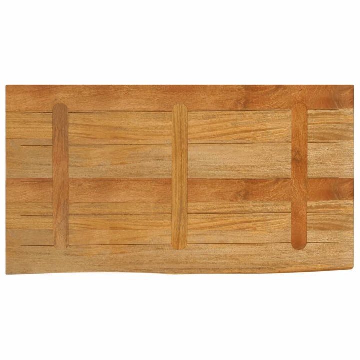 bordplade 110x60x3,8 cm naturlig kant massivt mangotræ