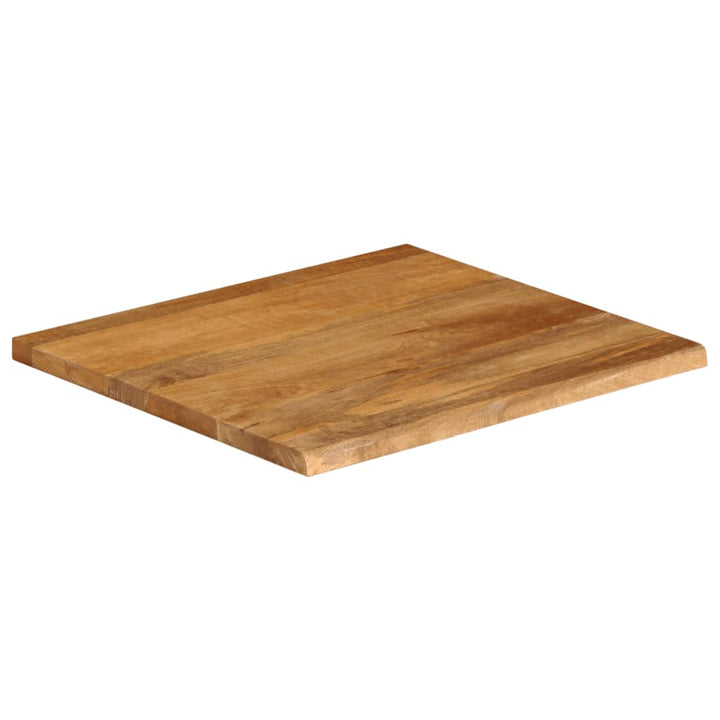 bordplade 80x80x3,8 cm naturlig kant massivt mangotræ