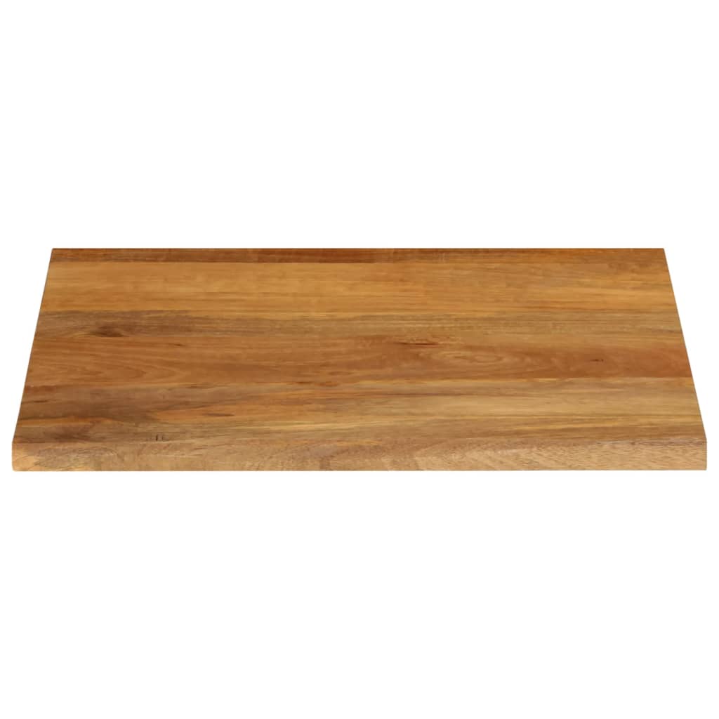 bordplade 80x80x3,8 cm naturlig kant massivt mangotræ