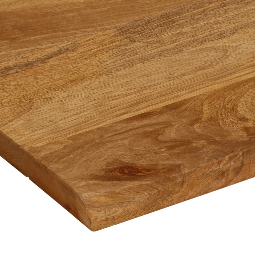bordplade 80x80x3,8 cm naturlig kant massivt mangotræ