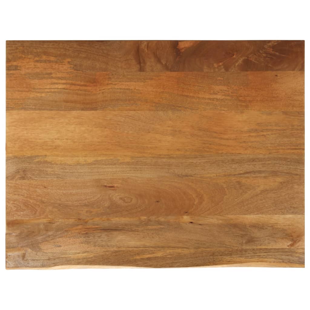 bordplade 110x80x3,8 cm naturlig kant massivt mangotræ