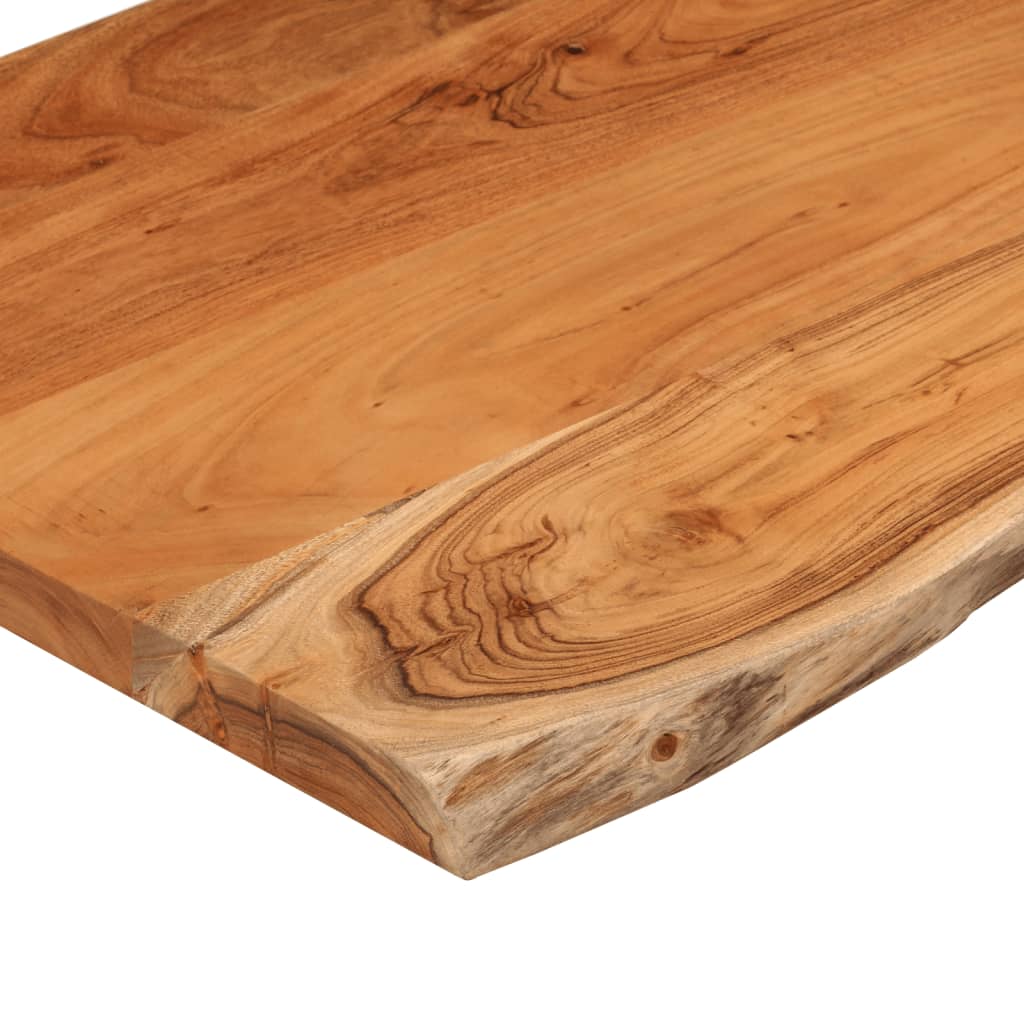 bordplade 40x40x2,5 cm rektangulær massivt akacietræ