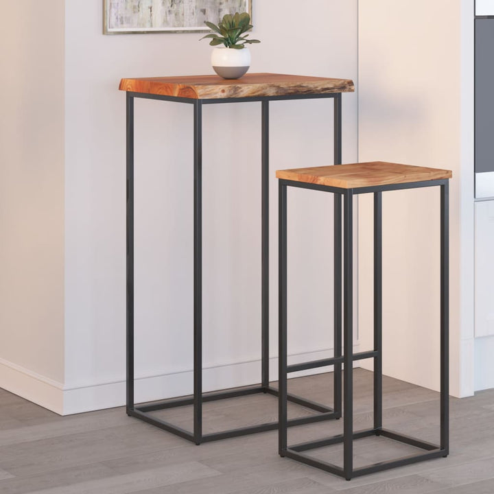 bordplade 50x40x2,5 cm rektangulær massivt akacietræ