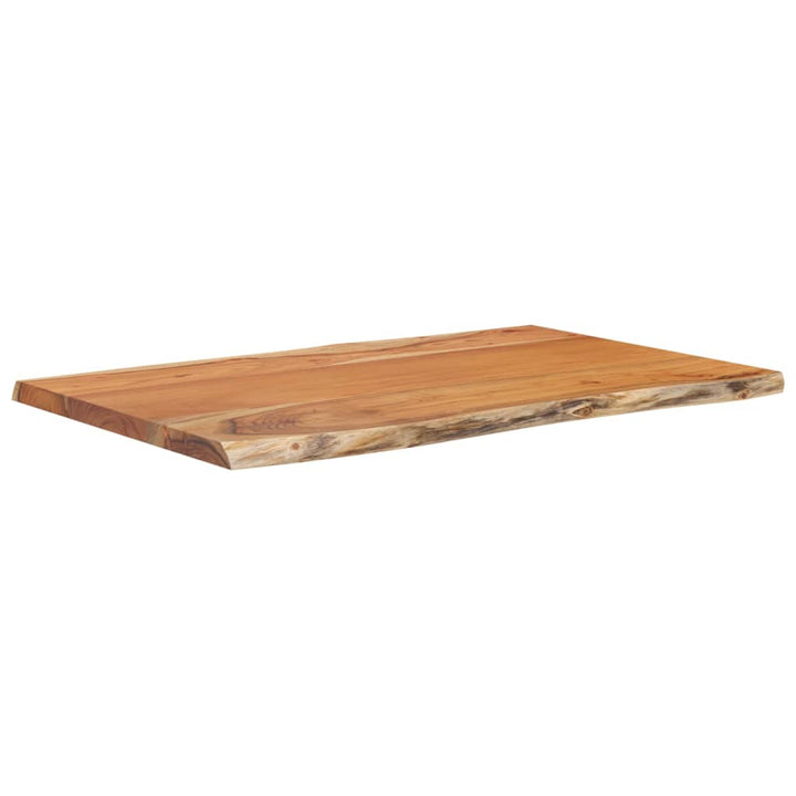 bordplade 60x40x2,5 cm rektangulær massivt akacietræ
