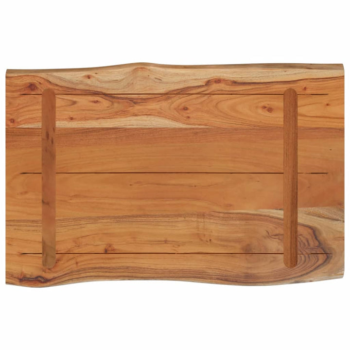 bordplade 60x40x2,5 cm rektangulær massivt akacietræ