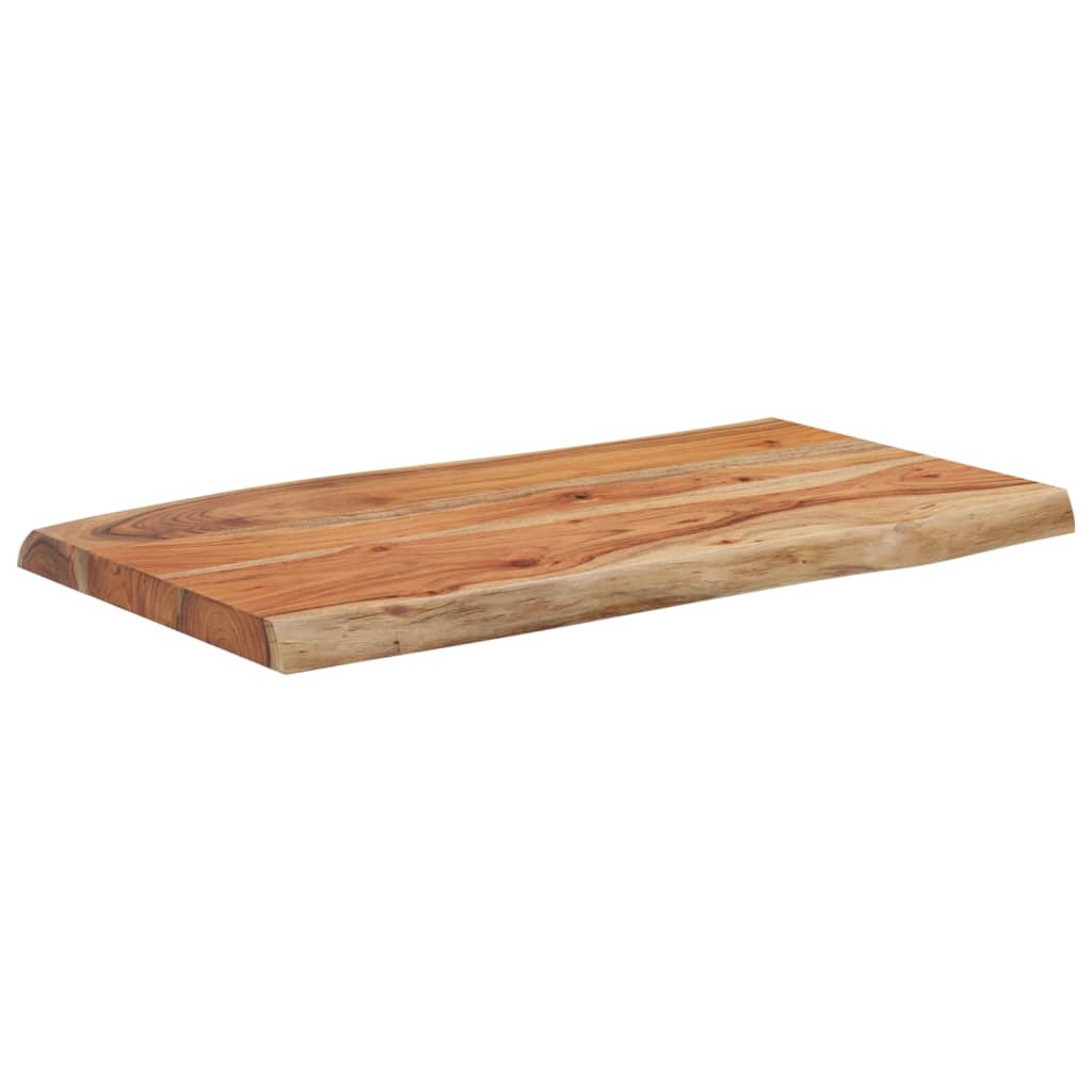 bordplade 70x40x2,5 cm rektangulær massivt akacietræ