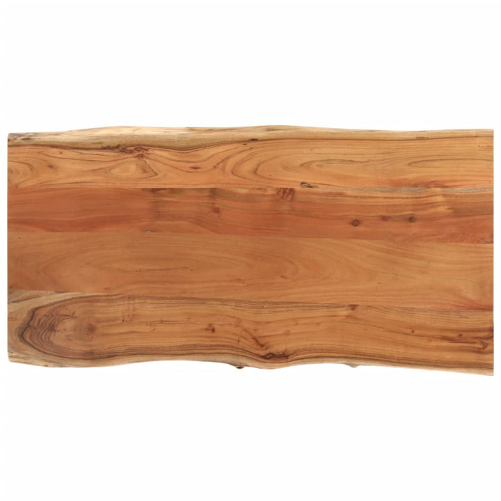 bordplade 80x40x2,5 cm rektangulær massivt akacietræ