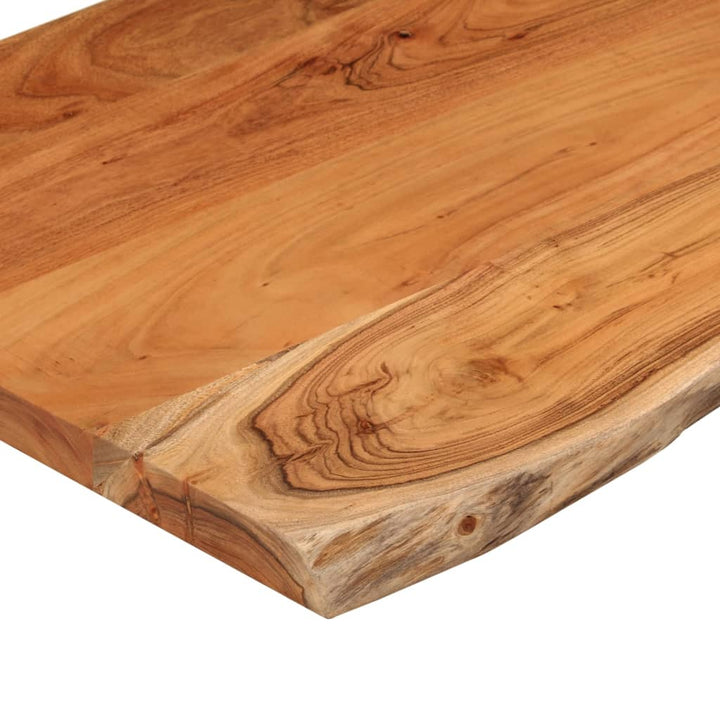 bordplade 80x40x2,5 cm rektangulær massivt akacietræ