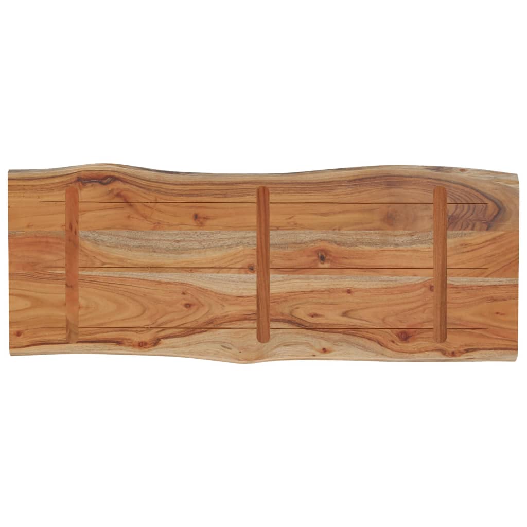 bordplade 90x40x2,5 cm rektangulær massivt akacietræ