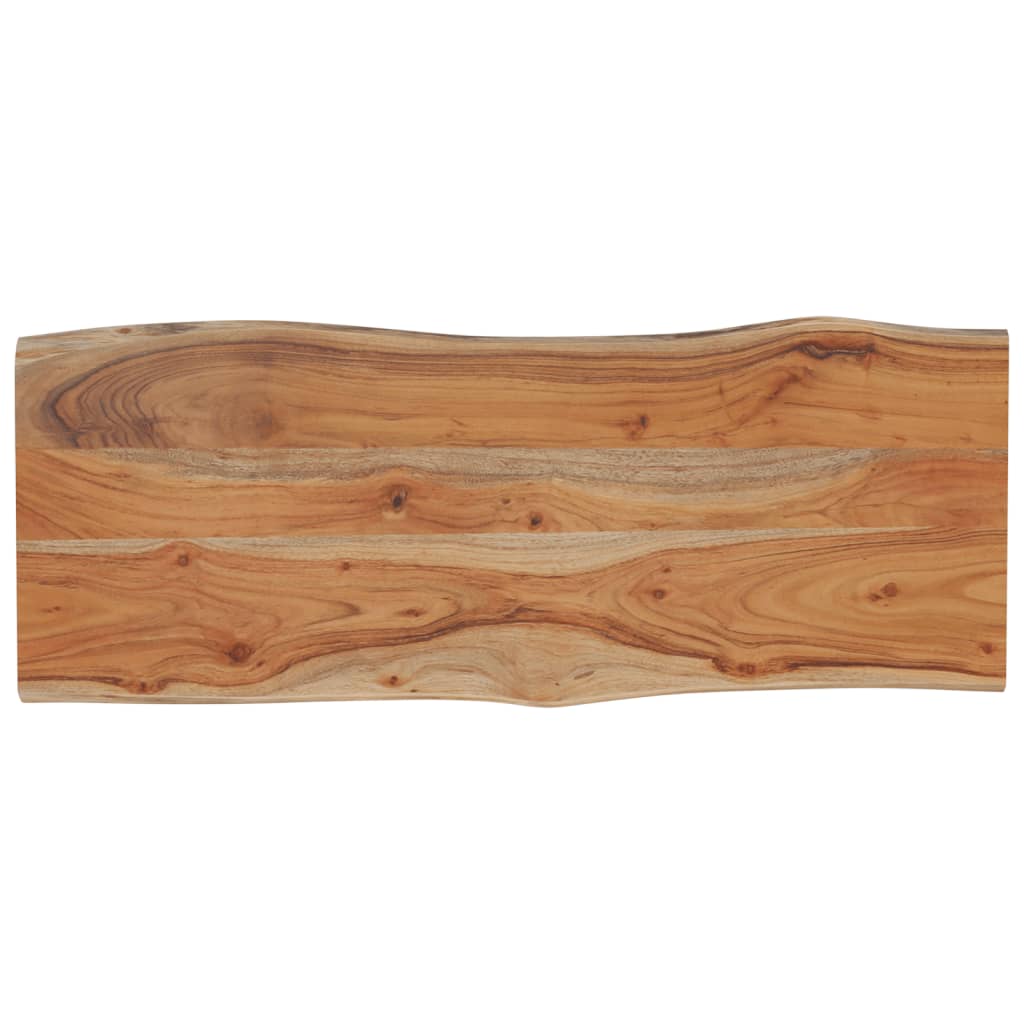 bordplade 100x40x2,5 cm rektangulær massivt akacietræ