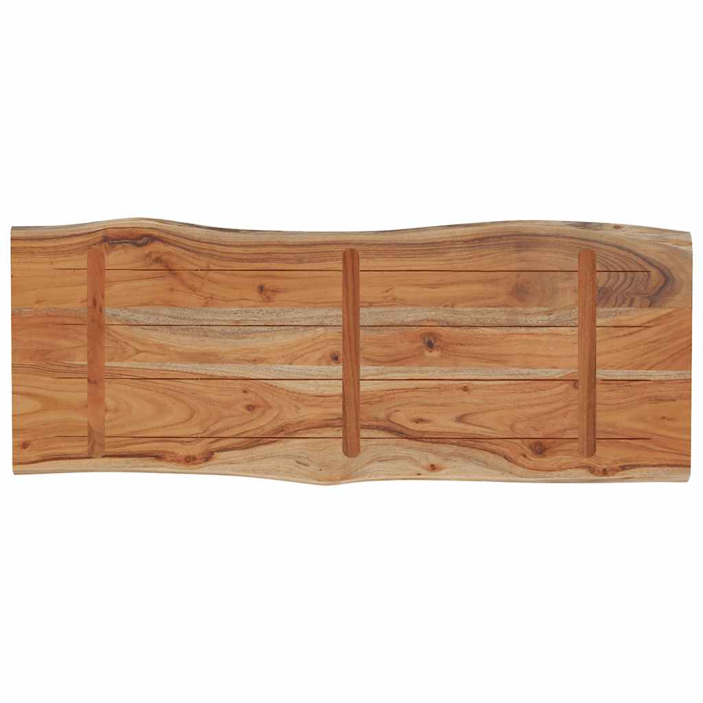 bordplade 100x40x2,5 cm rektangulær massivt akacietræ