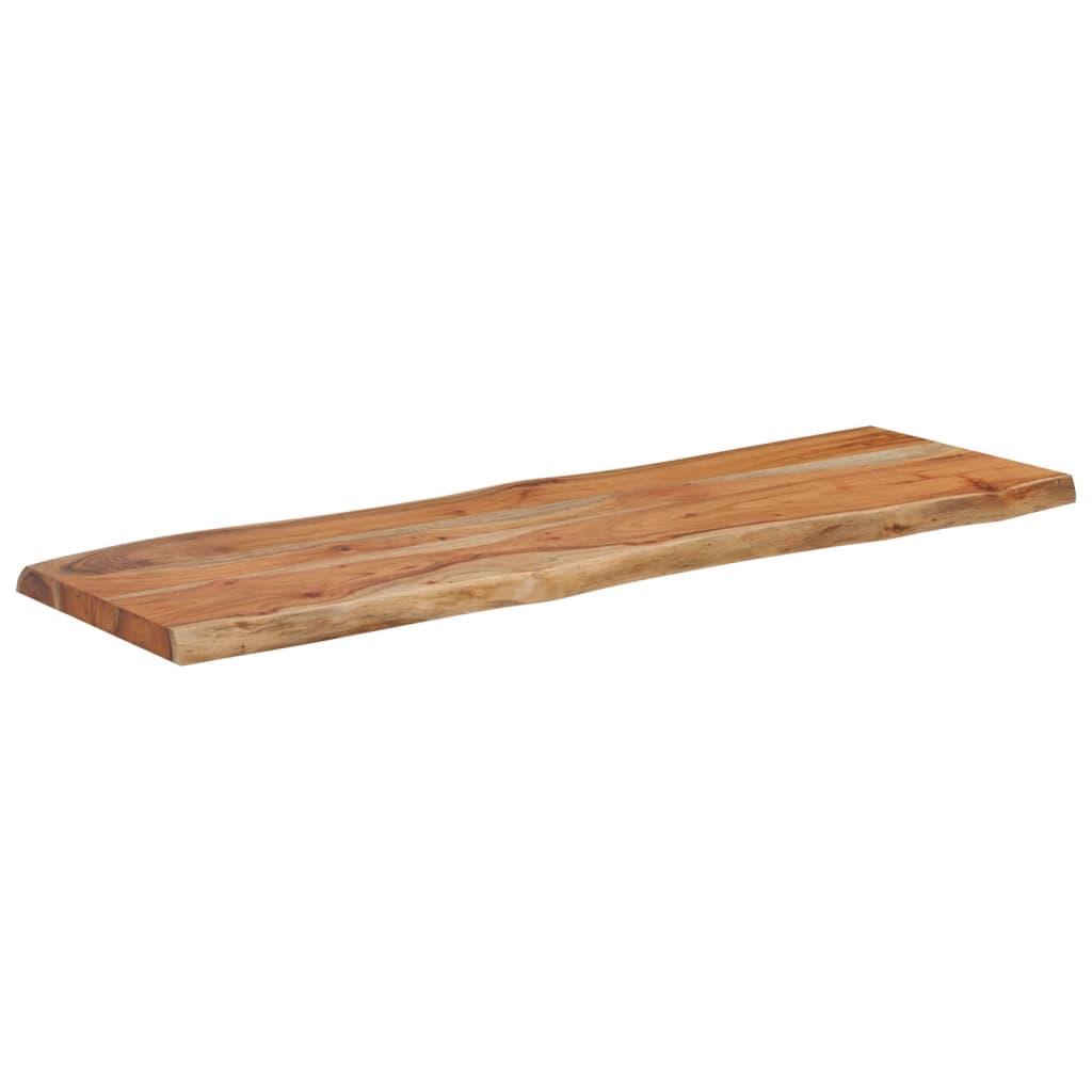 bordplade 120x40x2,5 cm rektangulær massivt akacietræ