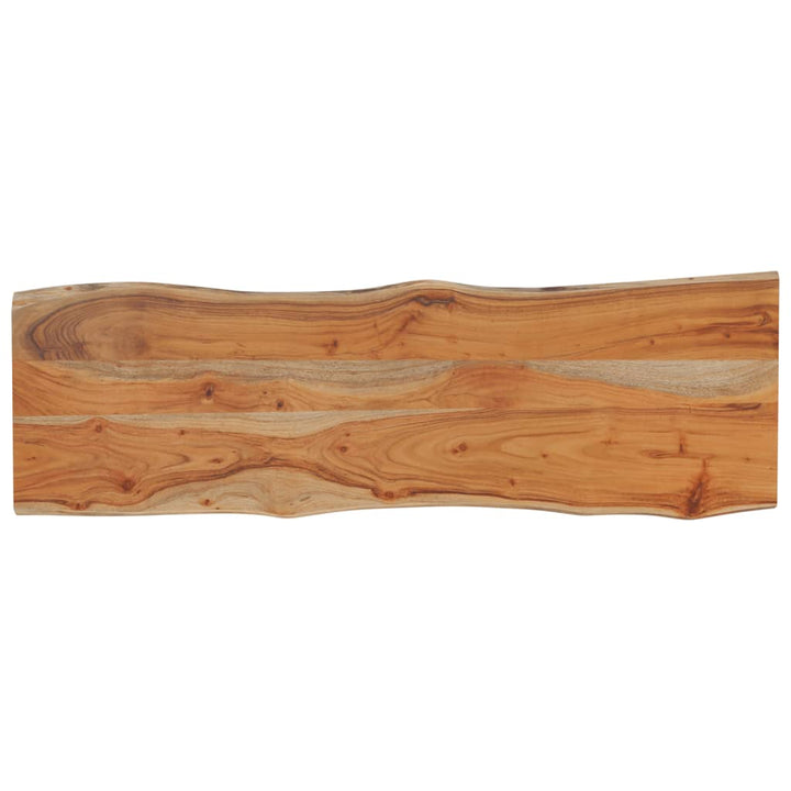 bordplade 120x40x2,5 cm rektangulær massivt akacietræ