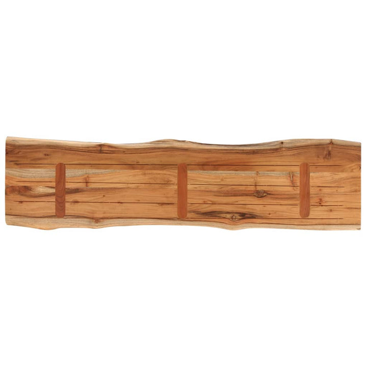 bordplade 140x40x2,5 cm rektangulær massivt akacietræ