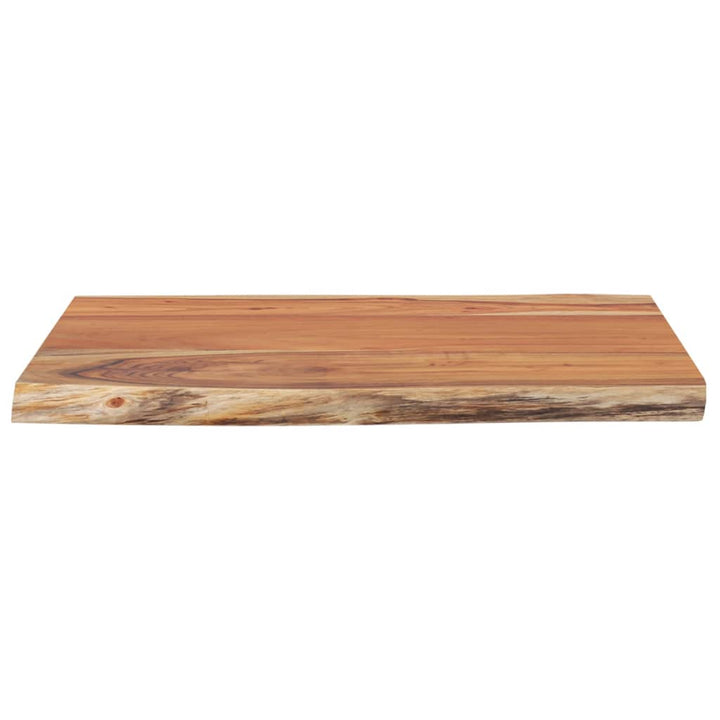 bordplade 70x60x2,5 cm rektangulær massivt akacietræ