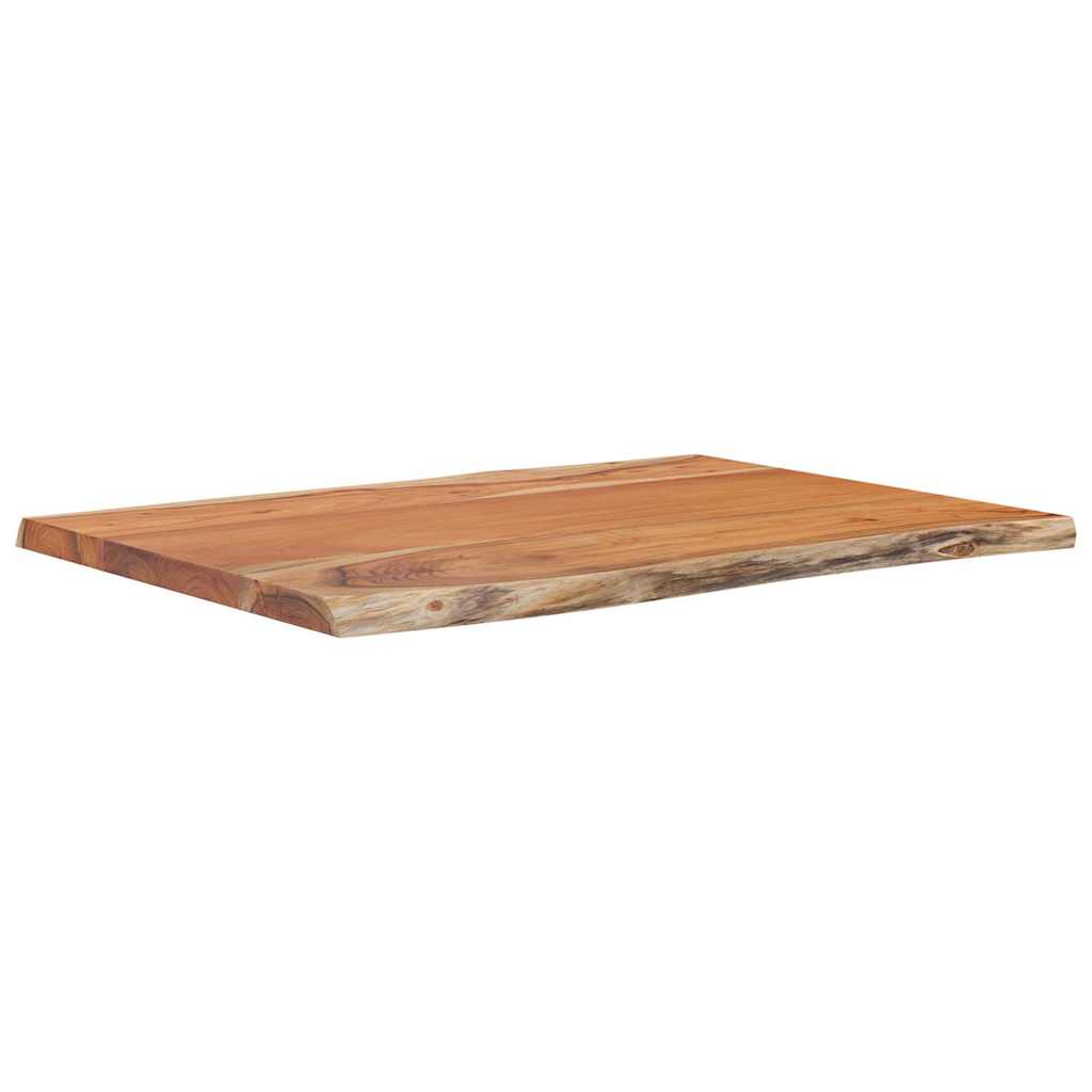 bordplade 80x60x2,5 cm rektangulær massivt akacietræ