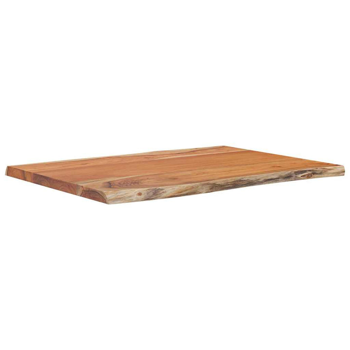 bordplade 80x60x2,5 cm rektangulær massivt akacietræ